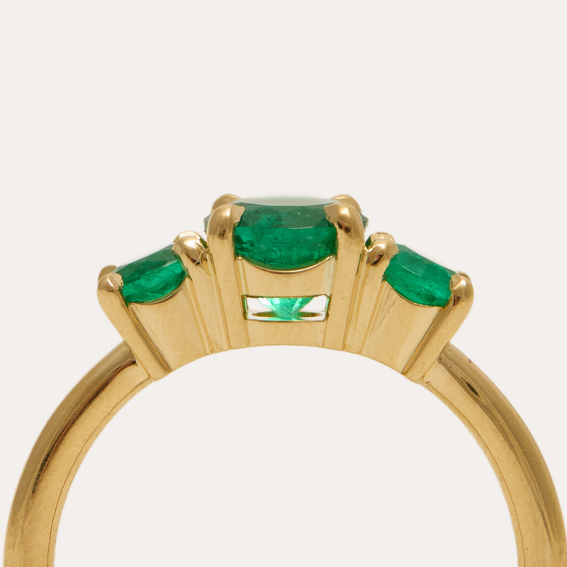 Evelyn with Zambian Emeralds - 18ct Gold