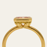 Dusk with 1.23ct Emerald Cut Pale Pink Sapphire - 18ct Gold