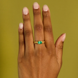 Celeste Ring with Russian Emerald