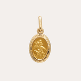 Oval St. Christopher Charm