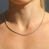The Tennis Necklace Lab Diamond - 14ct Gold