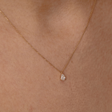 Asteria Pear Lab Diamond Necklace
