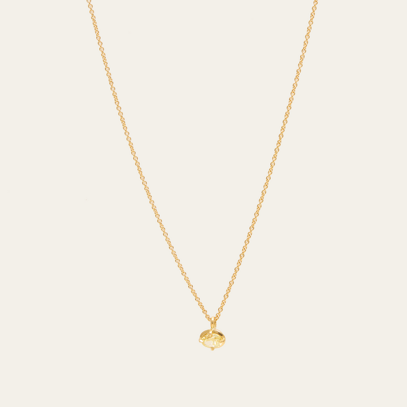 Mira Necklace with Natural Yellow Diamond