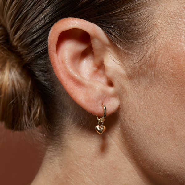 Puffy Heart Drop Charm