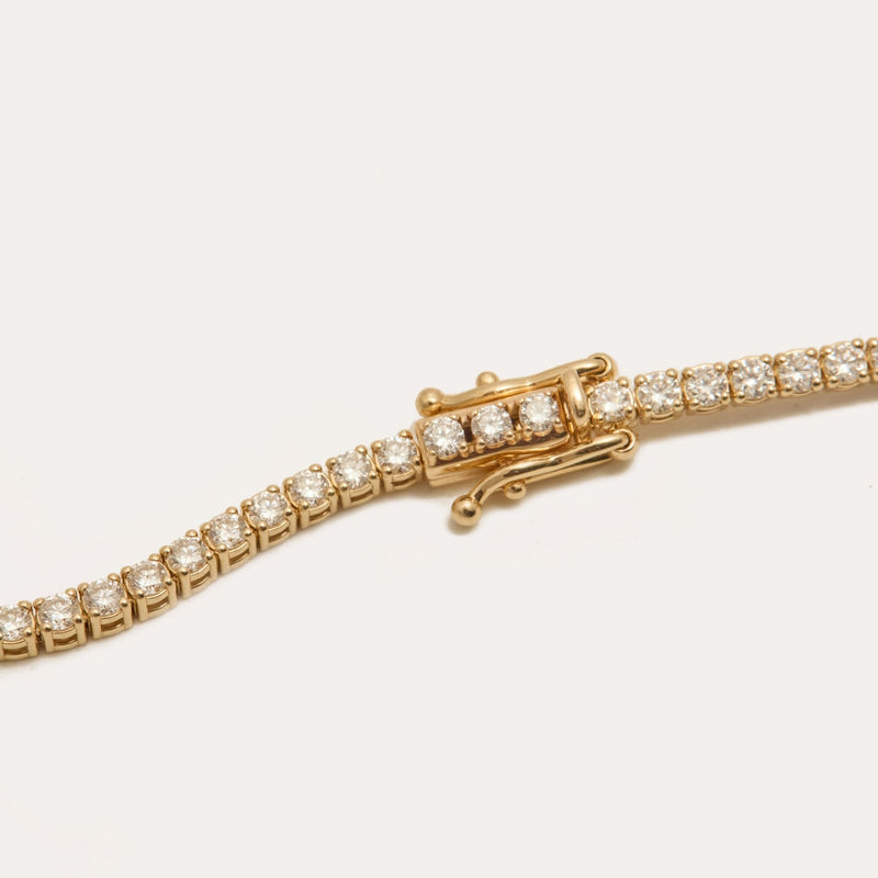 The Tennis Necklace Lab Diamond - 14ct Gold