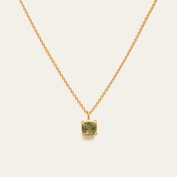 Roxy Necklace with 0.80ct Green Sapphire - 18ct Gold