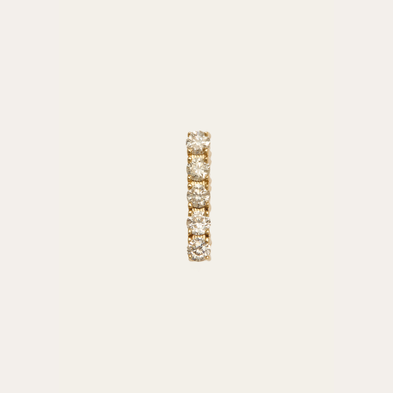 Diamond Bar Stud - 14ct Gold