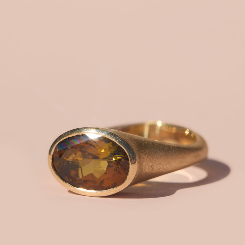 Nico Ring with Golden Tourmaline