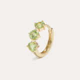 Glossy Peridot Huggie Small
