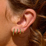 Emerald Dome Huggie Medium