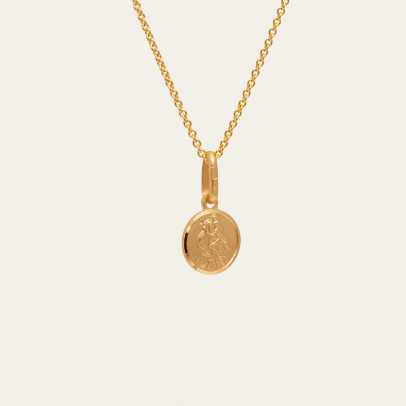 Tiny St. Christopher Charm - 9ct Gold