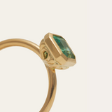 Esmeralda with Square Emerald Cut Emerald - 18ct Gold