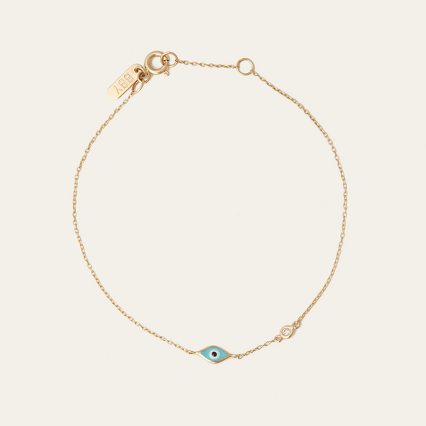 Baby evil clearance eye bracelet gold