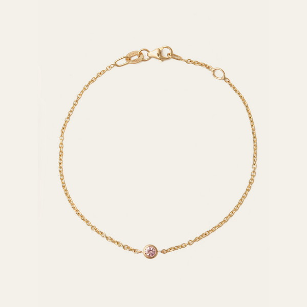 Pink Sapphire Neo Bracelet - 9ct Gold