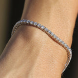 The 5ct Lab Diamond Tennis Bracelet- 14ct White Gold