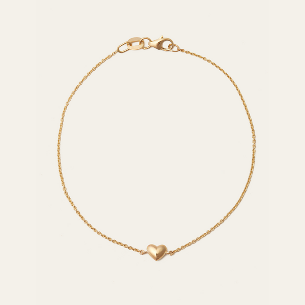 Puffy Heart Bracelet 9ct Gold By Baby