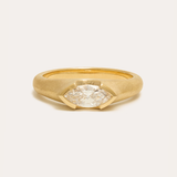 Athena with Lab Marquise Diamond - 18ct Gold