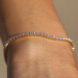 The 3ct Lab Diamond Tennis Bracelet - 14ct Gold