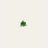 Tiniest Neo Emerald Stud - 14ct Gold