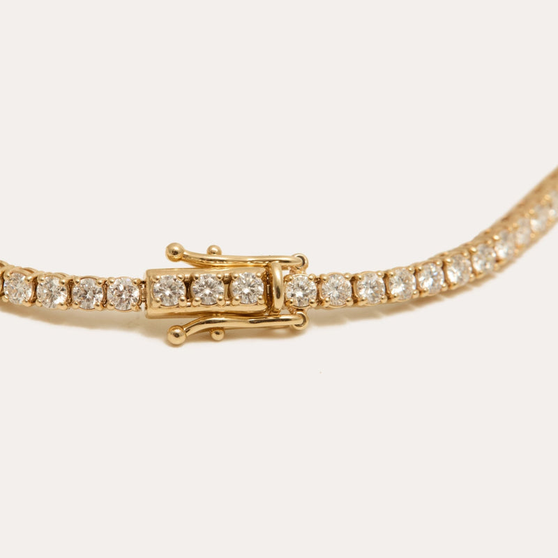 The 3ct Lab Diamond Tennis Bracelet - 14ct Gold