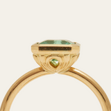 Esmeralda with Square Emerald Cut Emerald - 18ct Gold