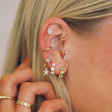 Maxi Oval Lab Diamond Stud
