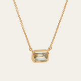 Hera Necklace Pale Green Sapphire - 18ct Gold