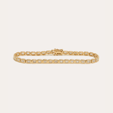 The Emerald Cut Lab Diamond Tennis Bracelet