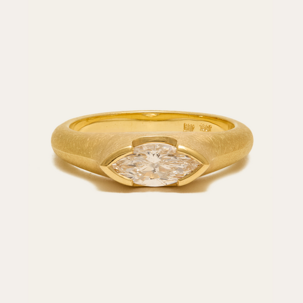 Athena with Natural Marquise Diamond - 18ct Gold