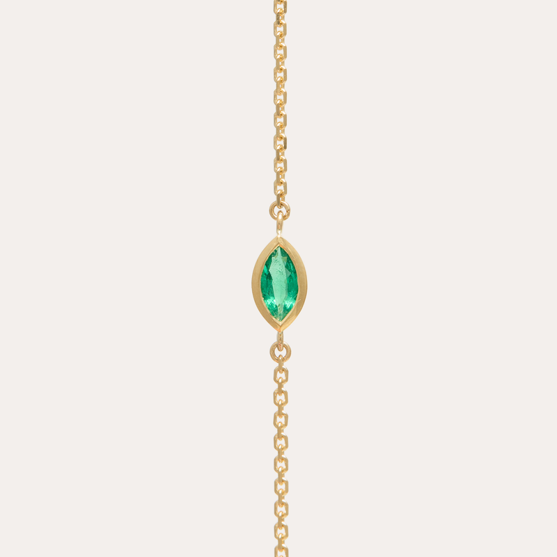 Sol Marquise Emerald Bracelet