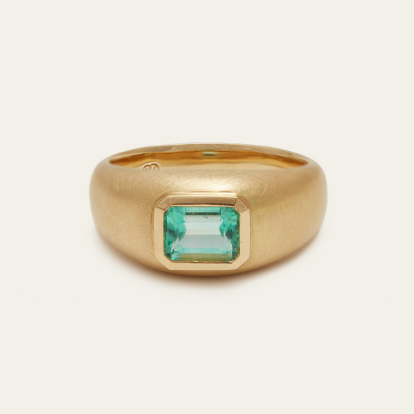 Goldie with Emerald Cut Emerald - 18ct Gold