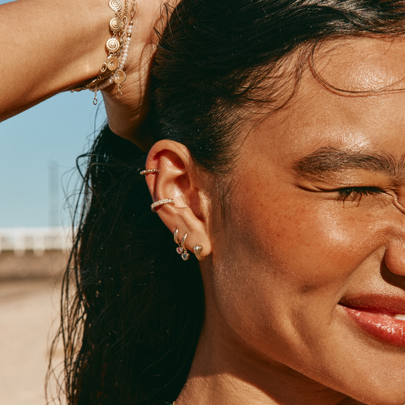 Deco Diamond Ear Cuff