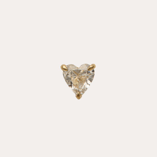 Big Heart Lab Diamond Stud