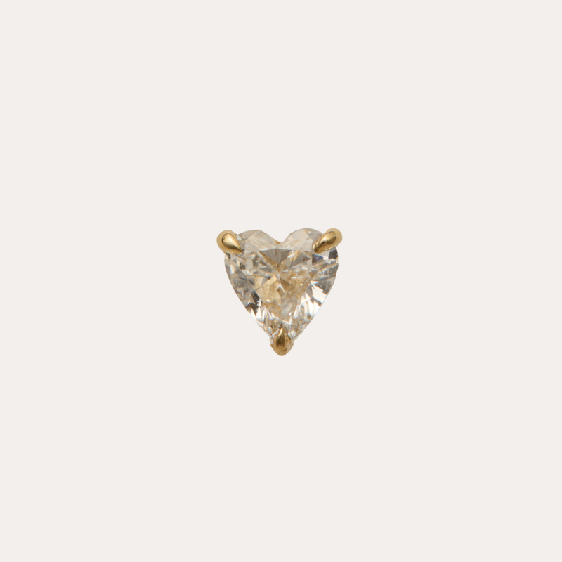Big Heart Lab Diamond Stud