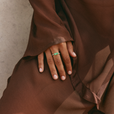 Zelda with Emerald Cut Emerald - 18ct Gold