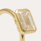 Bobbi Ring with Lab Emerald Cut Diamond