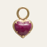 Oracle Drop Charm with Ruby Heart