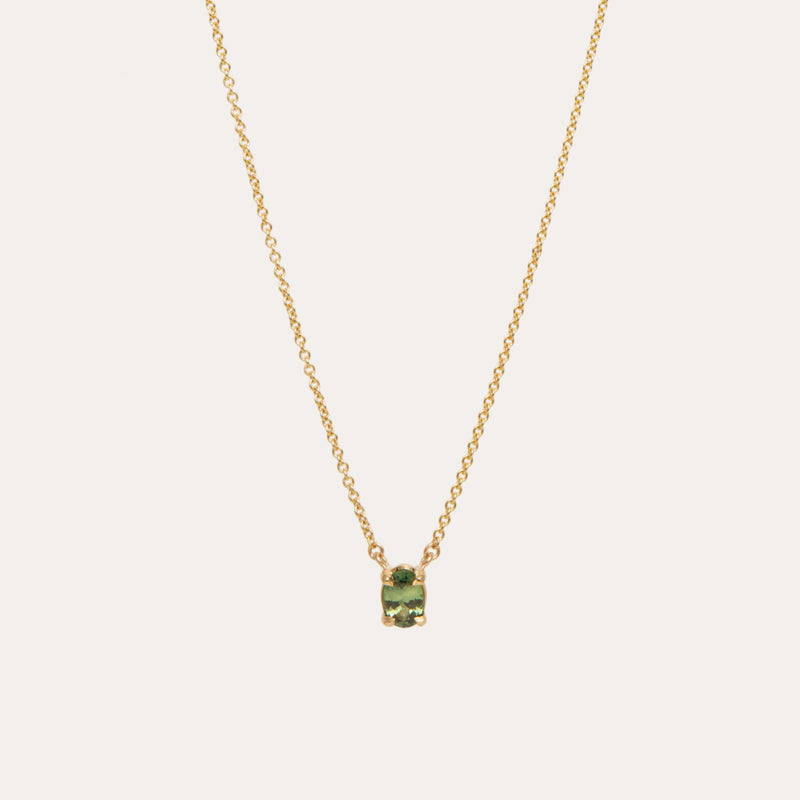 Roxy with Oval Green Sapphire - 9ct Gold