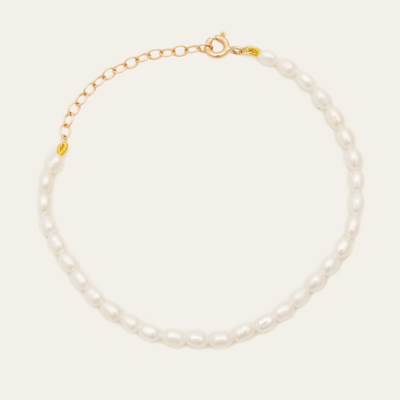 Pixie Pearl Bracelet - 14ct Gold
