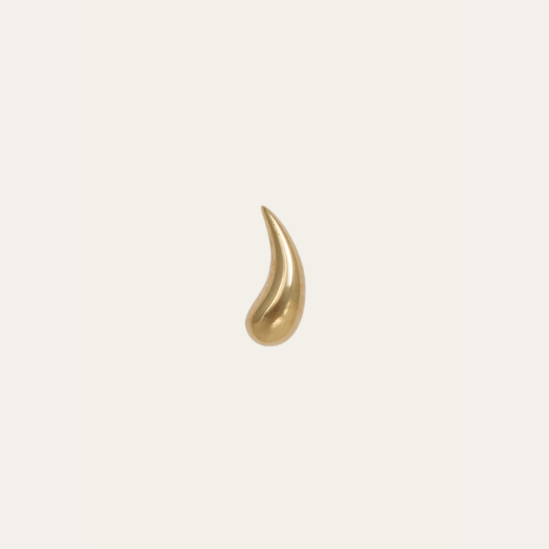 Wave Stud - 14ct Gold