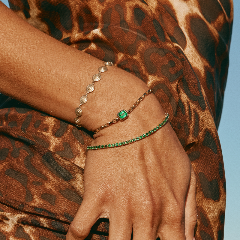 The 3ct Emerald Tennis Bracelet