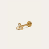 Trio Diamond Stud - 14ct Gold