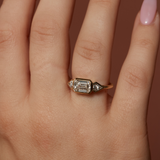 Velma with Lab Emerald Cut & Diamond Shape Diamonds