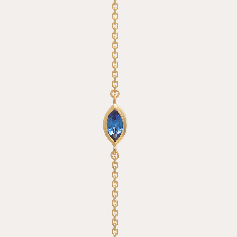 Sol Marquise Blue Sapphire Bracelet