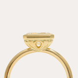 Bobbi Ring with Lab Emerald Cut Diamond