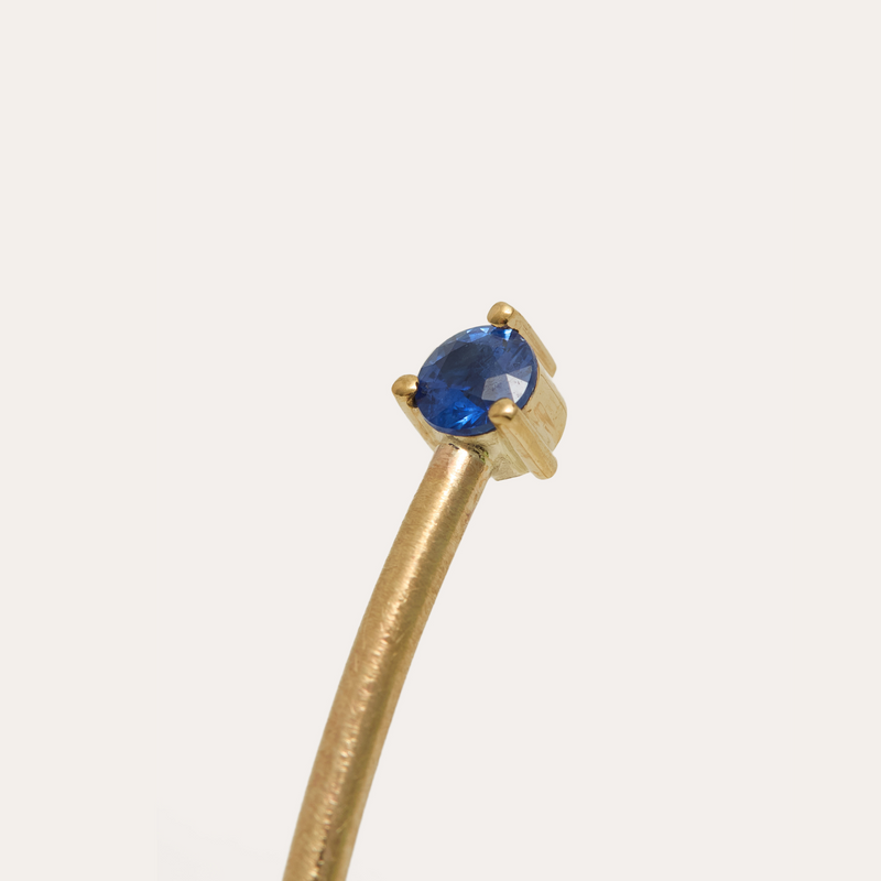 Gemini Blue Sapphire Cuff - 9ct Gold