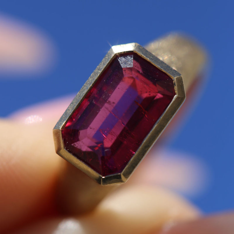 Nico Ring with Rubellite Tourmaline – By Baby
