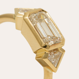 Velma with Lab Emerald Cut & Diamond Shape Diamonds - 18ct Gold
