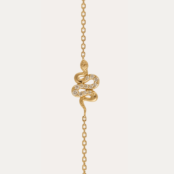 Serpent Diamond Bracelet