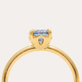 Atmos Ring with Oval Blue Sapphire